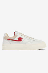 S.W.C Pearl S-Strike Leather - White & Red