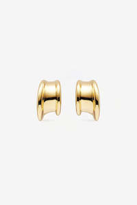 By Charlotte Muse Small Hoops - Gold