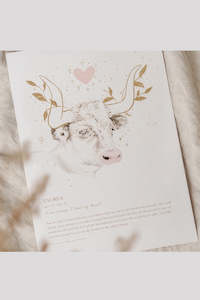 By Charlotte A4 Unframed Print - Taurus