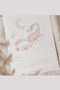 By Charlotte A4 Unframed Print - Scorpio