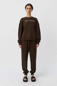 Womens Sweats Hoodies: Camilla and Marc Milton Crew - Coffee