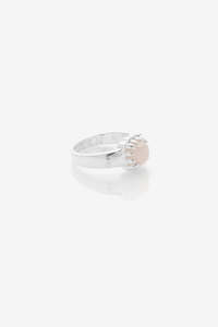 Stolen Girlfriends Club Baby Claw Ring - Rose Quartz