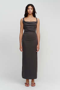 Ownley: Ownley Harriette Midi Dress - Charcoal