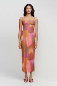 Ownley: Ownley Miro Midi Dress - Rainbow Blur