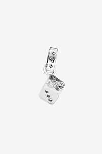 Stolen Girlfriends Club Lucky Dice Charm - Silver