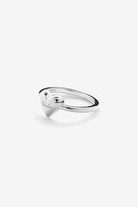 Stolen Girlfriends Club Full Heart Ring - Silver