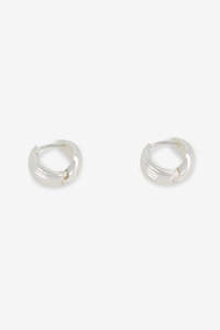 Earrings: La Tribe Vintage Hoops - Silver