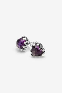 Stolen Girlfriends Club Love Claw Earrings - Amethyst