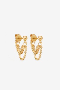 By Charlotte Karma Chain Earrings - Gold