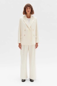 Assembly Maeve Double Breasted Blazer - Cream