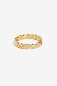 By Charlotte Connected Hearts Ring - Gold