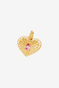 By Charlotte Connect With Your Heart Pendant - Gold