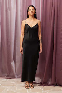 Liam Lola Slip Dress - Black