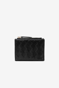 La Tribe Woven Wallet Small - Black