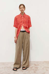 Blanca: Blanca Millie Shirt - Red