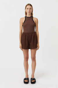 Camilla and Marc Nora Contrast Tank - Mocha