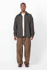 Beach Brains Big LS Shirt - Dark Brown