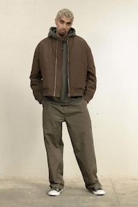 Beach Brains Zip Bomber - Brown