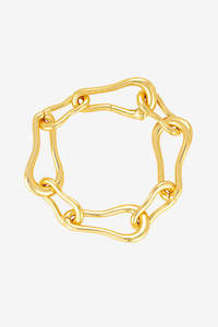 Porter Jewellery: Porter Jewellery Bones Bracelet - Gold