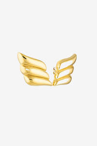 Porter Jewellery: Porter Jewellery Wing Earrings - Gold