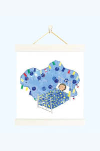 Aunty Miri Blueberry Dreaming Print