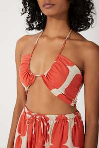 Zulu & Zephyr Block Organic Cotton Halter Top