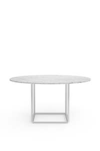 Florence Dining Table 145 cm - White Carrera Marble