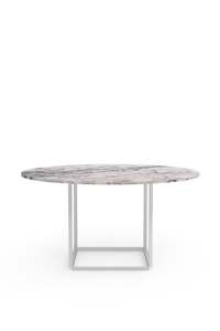 Florence Dining Table 145 cm -White Viola Marble