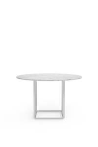 Tables 1: Florence Dining Table 120 - White Carrera Marble