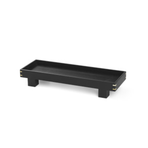 Bon Wooden Tray - X small - Black Stained Oak