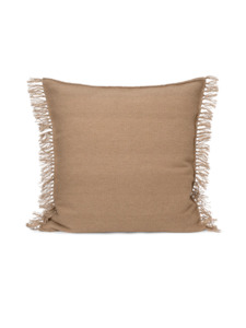 Kelim Fringe Cushion - L - Sand