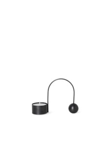 Candles Candle Holders: Balance Tealight Holder - Black Brass