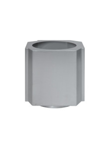 Funki Pot Large - Brushed Aluminium