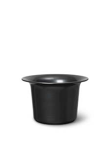 Pots 1: Spun Alu Basket Low - Blackened Aluminum