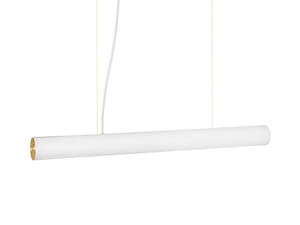 Ferm Living Lighting: Vuelta Pendant 100 - White/Brass