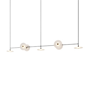 Coral Linear Rod Pendant 7 - Clear