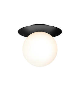 Ceiling Lights: Liila 1 Large - Black / Opal