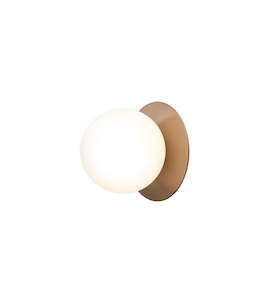 Ceiling Lights: Liila 1 Medium - Dark Bronze / Opal