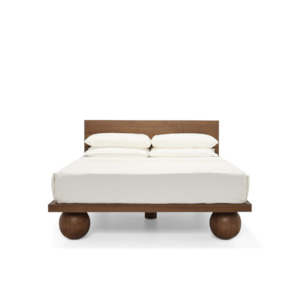 Yoko Super King Bed - Walnut