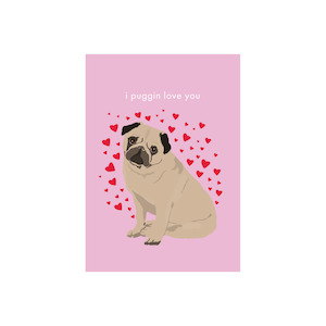 Iko Iko Greeting Card  |  Pug Love