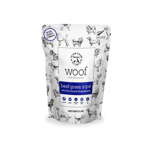 Woof Freeze Dried Dog Treats  |  Beef Green Tripe with Green Lipped Mussels