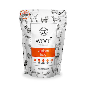 Woof Air Dried Dog Treats  |  Venison Lung