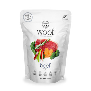 Woof Freeze Dried Dog Bites  |  Beef