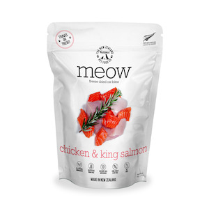 Meow Freeze Dried Cat Bites | Chicken & King Salmon