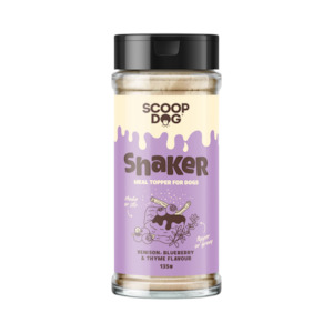 Furniture: Scoop Dog Shaker | Venison, Blueberry & Thyme