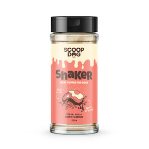 Scoop Dog Shaker | Steak, Egg & Chips