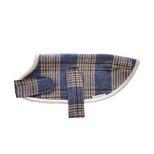 Mr Soft Top Unlined Coat  |  Blue Tartan