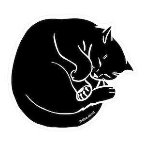 Iko Iko Fun Size Sticker  |  Talula Black Cat