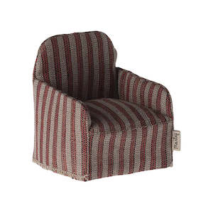 Maileg Armchair | Red Stripe Linen