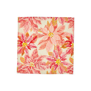 Bonnie and Neil Napkin | Poinsettia Red